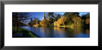 Church On A Riverbank, River Avon, England, United Kingdom by Panoramic Images Pricing Limited Edition Print image