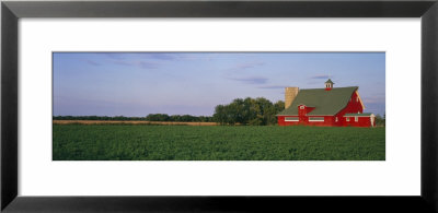 Red Barn, Kankakee, Illinois, Usa by Panoramic Images Pricing Limited Edition Print image