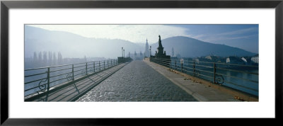 Bridge Over The Neckar River, Heidelberg, Germany by Panoramic Images Pricing Limited Edition Print image