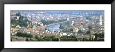 High Angle View Of A City, Verona, Veneto, Italy by Panoramic Images Pricing Limited Edition Print image