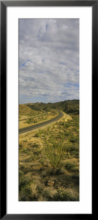 High Angle View Of A Road Passing Through A Landscape, Route 87, Arizona, Usa by Panoramic Images Pricing Limited Edition Print image
