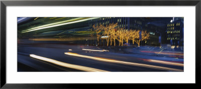 Traffic On The Street At Night, Sixth Avenue, Manhattan, New York City, New York State, Usa by Panoramic Images Pricing Limited Edition Print image