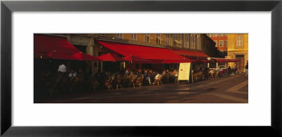 Cafe, Street Scene, Nice, France by Panoramic Images Pricing Limited Edition Print image