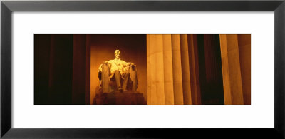 Night, Lincoln Memorial, Washington Dc, District Of Columbia, Usa by Panoramic Images Pricing Limited Edition Print image