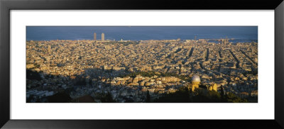 High Angle View Of A Cityscape, Barcelona, Spain by Panoramic Images Pricing Limited Edition Print image