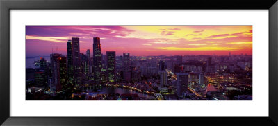 Cityscape, Sunset, Singapore by Panoramic Images Pricing Limited Edition Print image