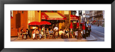 Cafe, Paris, France by Panoramic Images Pricing Limited Edition Print image