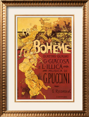 Puccini, La Boheme by Adolfo Hohenstein Pricing Limited Edition Print image