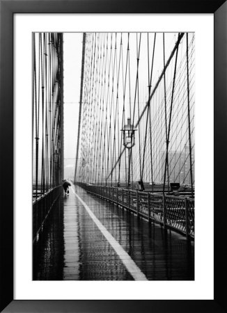 Brooklyn Bridge On Rainy Day by Rachel Royse Pricing Limited Edition Print image
