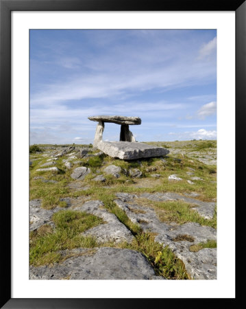 Poulnabrone Dolmen Portal Megalithic Tomb, The Burren, County Clare, Munster, Republic Of Ireland by Gary Cook Pricing Limited Edition Print image