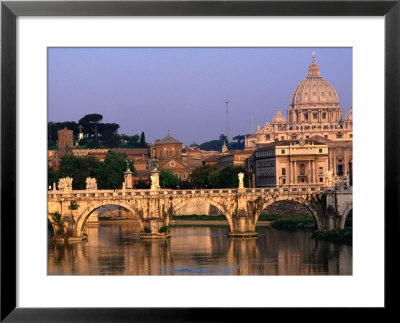 Ponte St. Angelo And St. Peter's Basilica, Rome, Italy by Philip & Karen Smith Pricing Limited Edition Print image
