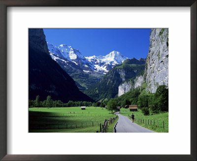 View Along Valley To The Breithorn, Lauterbrunnen, Bern, Switzerland by Ruth Tomlinson Pricing Limited Edition Print image