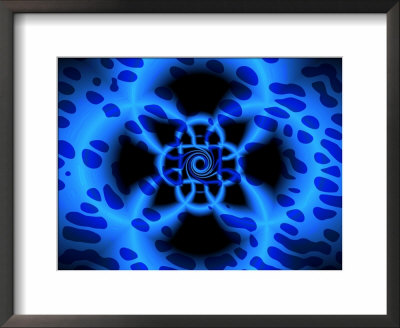 Abstract Blue Fractal Pattern by Albert Klein Pricing Limited Edition Print image