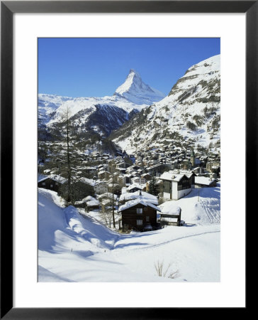 Zermatt And The Matterhorn, Swiss Alps, Switzerland by Gavin Hellier Pricing Limited Edition Print image