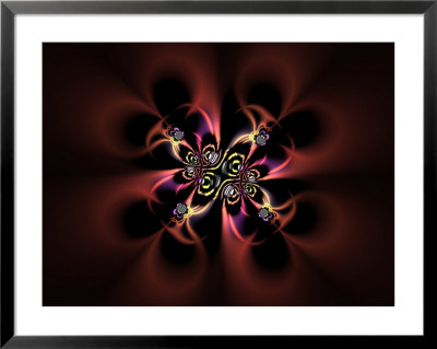 Abstract Fractal Design On Dark Background by Albert Klein Pricing Limited Edition Print image