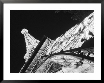 Eiffel Tower And Paris Casino At Night, Las Vegas, Nevada, Usa by Walter Bibikow Pricing Limited Edition Print image