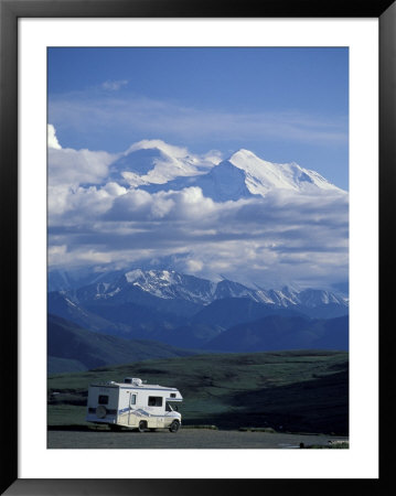 Mt. Mckinley And Rv, Denali National Park, Alaska, Usa by Hugh Rose Pricing Limited Edition Print image