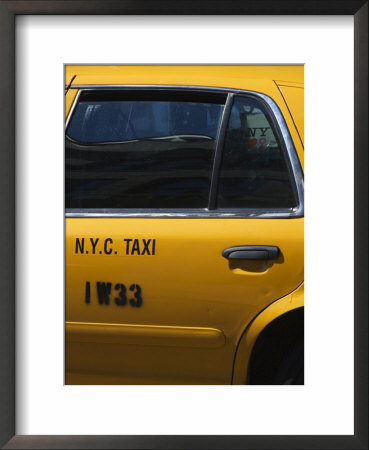 Taxi Cab, Manhattan, New York City, New York, Usa by Amanda Hall Pricing Limited Edition Print image