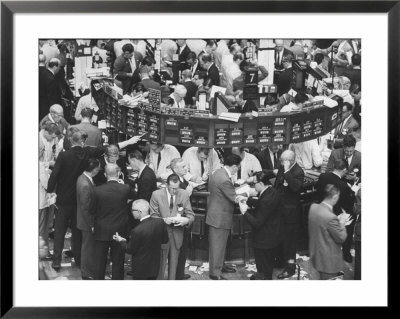 Frantic Day At The New York Stock Exchange During The Market Crash by Yale Joel Pricing Limited Edition Print image