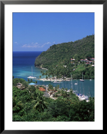 View Over Marigot Bay, St. Lucia, Windward Islands, West Indies, Caribbean, Central America by Yadid Levy Pricing Limited Edition Print image