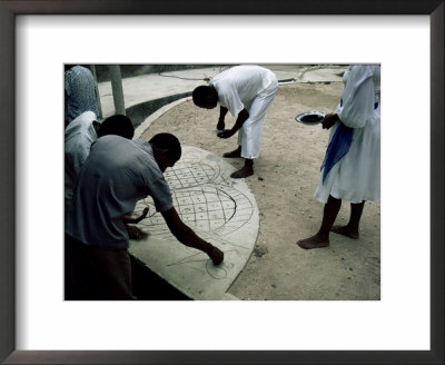 Preparations For Voodoo Ceremony At House, Haiti, West Indies, Central America by David Lomax Pricing Limited Edition Print image