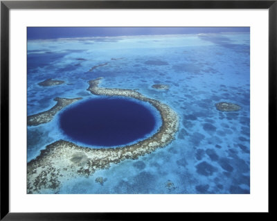 Large Coral Reefs Off The Coast Of Belize by Greg Johnston Pricing Limited Edition Print image