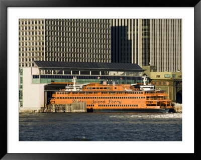 Staten Island Ferry, Business District, Lower Manhattan, New York City, New York, Usa by R H Productions Pricing Limited Edition Print image
