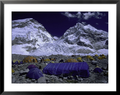 Base Camp At Lhotse, Southside Of Everest, Nepal by Michael Brown Pricing Limited Edition Print image