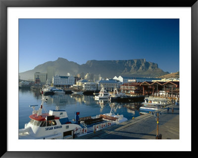 The V & A Waterfront And Table Mountain Cape Town, Cape Province, South Africa by Fraser Hall Pricing Limited Edition Print image
