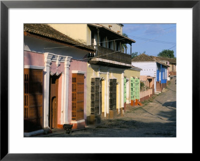 Houses On A Street In The Colonial City, Town Of Trinidad, Unesco World Heritage Site, Cuba by Bruno Barbier Pricing Limited Edition Print image