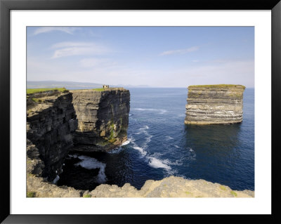 Sea Stack At Downpatrick Head, Near Ballycastle, County Mayo, Connacht, Republic Of Ireland by Gary Cook Pricing Limited Edition Print image