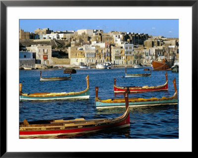Boats In Valetta Harbour, Malta, Mediterranean by Adam Woolfitt Pricing Limited Edition Print image