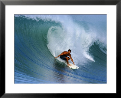 Surfer On Wave, Lagundri Bay, Pulau Nias, North Sumatra, Indonesia by Paul Kennedy Pricing Limited Edition Print image