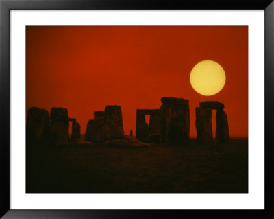 Monoliths Of Stonehenge Near Salisbury, England by Bill Bachmann Pricing Limited Edition Print image