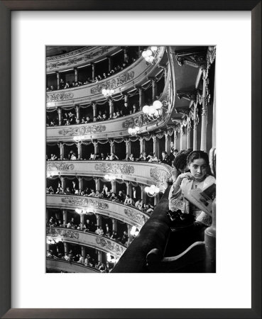 Audience In Elegant Boxes At La Scala Opera House by Alfred Eisenstaedt Pricing Limited Edition Print image