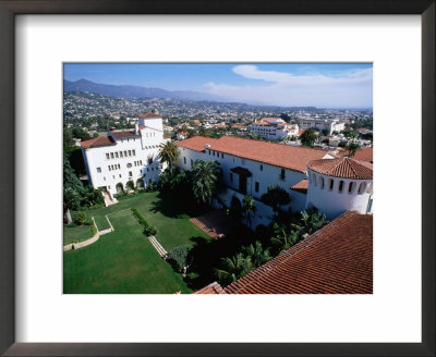 Santa Barbara County Courthouse Seen From Tower, Santa Barbara, California by John Elk Iii Pricing Limited Edition Print image