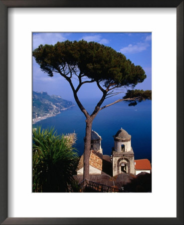 Building Overlooking Amalfi Coast, Ravello, Campania, Italy by Stephen Saks Pricing Limited Edition Print image