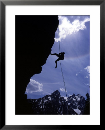 Climbing Baxter Pinnacle, Grand Teton National Park, Wyoming, Usa by Howie Garber Pricing Limited Edition Print image