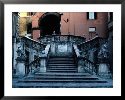 Marble Renaissance Staircase In Spoleto, Spoleto,U Mbria, Italy by Jeffrey Becom Pricing Limited Edition Print image