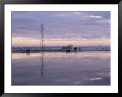 Winter Fenland Scene, Whittlesey, Near Peterborough, Cambridgeshire, England, United Kingdom by Lee Frost Pricing Limited Edition Print image