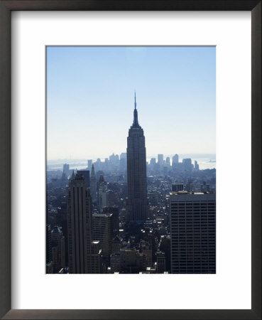 The Empire State Building And Manhattan Skyline, New York City, New York, Usa by Amanda Hall Pricing Limited Edition Print image