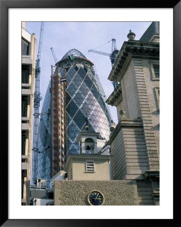 The Gherkin, The Swiss Re Building, By Norman Foster, 30 St. Mary Axe, London, England by Brigitte Bott Pricing Limited Edition Print image