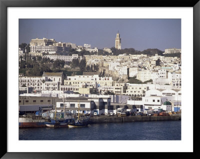 Harbour View To Old Town And Kasbah, Tangier, Morocco, North Africa, Africa by Ken Gillham Pricing Limited Edition Print image