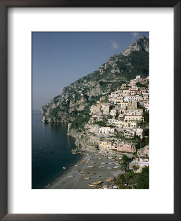 Positano, Costiera Amalfitana (Amalfi Coast), Unesco World Heritage Site, Campania, Italy by John Ross Pricing Limited Edition Print image