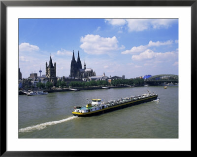 River Rhine And Cologne (Koln), North Rhine-Westphalia, Germany by Hans Peter Merten Pricing Limited Edition Print image