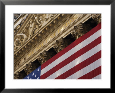 New York Stock Exchange, Wall Street, Manhattan, New York City, New York, Usa by Amanda Hall Pricing Limited Edition Print image