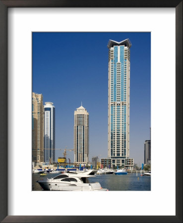 Dubai Marina, Dubai, United Arab Emirates (U.A.E.), Middle East by Charles Bowman Pricing Limited Edition Print image