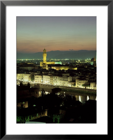 City Skyline At Night, Florence, Tuscany, Italy by Lee Frost Pricing Limited Edition Print image