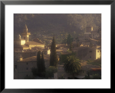 View Of Town And Cartuja De Valledemossa, Mallorca, Balearics, Spain by Walter Bibikow Pricing Limited Edition Print image