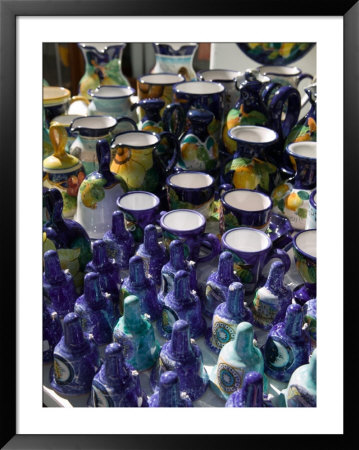 Ceramic Souvenirs, Anacapri, Capri, Campania, Italy by Walter Bibikow Pricing Limited Edition Print image